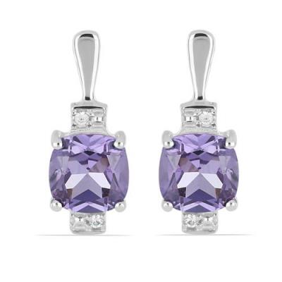 BUY STERLING SILVER NATURAL LEMON TOPAZ GEMSTONE CLASSIC EARRINGS